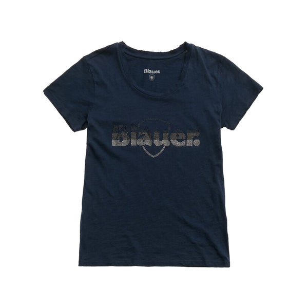 Blauer T-shirt T-shirt Donna Graham logo strass XS P25 - BLAUERBLDH02372005707 - 888 - XS - Francavilla Moda
